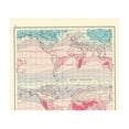 thumbnail image 3 of Historic Map - Global Commercial Growth Temperatures - Bartholomew 1907 - 23 x 27.23 - Vintage Wall Art, 3 of 5