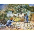 thumbnail image 2 of Van Gogh, Vincent 18x15 White Modern Wood Framed Museum Art Print Titled - First Steps, 2 of 4