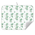 thumbnail image 5 of Ryvnso Green Snowmans Dish Drying Mat for Kitchen Countertop 18x24 Large Dish Pad Drainer Rack Dish Sink Mats, 5 of 7