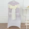thumbnail image 4 of BalsaCircle 5 Ivory Chair Sashes Premium Polyester Faux Burlap Wedding, 4 of 8