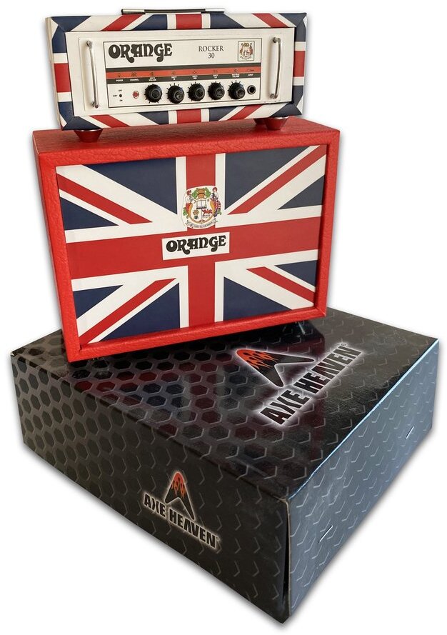 Orange Guitar Amplifier ROCKER 30 UK Union Jack Stack 1:4 Scale Miniature
