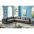 thumbnail image 3 of Meridian Furniture Jacob Sectionnel Modulaire en Velours Gris, 3 of 13
