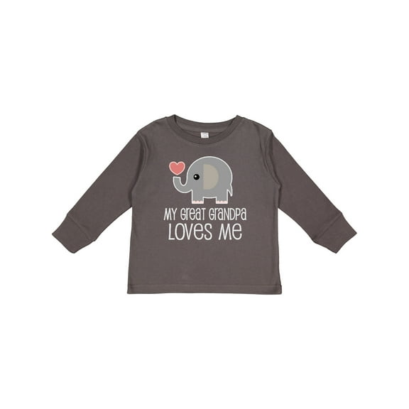 Inktastic My Great Grandpa Loves Me Boys or Girls Long Sleeve Toddler T-Shirt