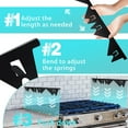 thumbnail image 3 of OHOB-COOL Stove Gap Covers, Stainless Steel Retractable 13.8" to 27.5", Heat Resistant, 3 of 7