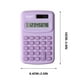thumbnail image 2 of Mini calculadora científica portátil - Pantalla LCD de 8 dígitos, solar y alimentada por baterías, colores de caramelo, 10x6,4cm, 38g, 2 of 8