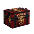 thumbnail image 2 of Cififendec Christmas Vintage Treasure Chest Storage Bin, 16.54"×11.81", Fabric Organizer with Pirate Trunk Print for Clothing Storing and Toy Space Arranging, 2 of 6