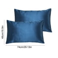 thumbnail image 3 of Velvet Pillowcases Standard Size 2 Pack – Soft Envelope Closure Pillow Covers for Hair and Skin, Summer Dorm and Bedroom Bedding, Multicolor Polyester, 3 of 6