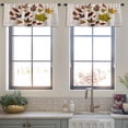 thumbnail image 3 of LALILO Kitchen Curtain Valance Collection Autumn Leaves Rod Pocket Window Curtain 52"x 18" Set of 2, 3 of 5