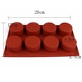 thumbnail image 5 of Molde de silicona para jabón cilíndrico de 8 piezas hecho a mano DIY molde de jabón ovalado molde de silicona para jabón 1 Uds 29,3*17,2*3,7 cm TUNC Sencillez, 5 of 5