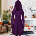 thumbnail image 3 of Vestido de bata de Halloween para mujer ropa de Cosplay de fiesta para adultos con dobladillo asimétrico ajustado, 3 of 8