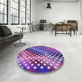 thumbnail image 4 of Ahgly Company Machine Washable Indoor Rectangle Transitional Bright Purple Area Rugs, 4' x 6', 4 of 7