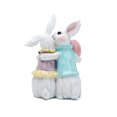 thumbnail image 2 of Decoraciones de pareja de conejitos de Pascua, figuras decorativas de primavera, decoraciones de mesa para fiesta, hogar, vacaciones, conejo lindo, 2 of 5