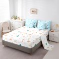 thumbnail image 5 of Homewish Merry Christmas Bedding Comforter Set 7-Piece for Female Men Teens,Blue White Snowflakes King Bedding Sets,Xmas Festival Ultra Soft Bed Sheets,Super Cozy Room Decor,Reversible, 5 of 8