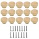 thumbnail image 1 of 15Pcs Wooden Drawer Knobs, Furniture Knobs, Wooden Cupboard Knobs for Cabinets and Drawers, Round Wo, 1 of 5