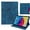 Dark Blue, variant on ELEHOLD PU Leather Embossed Floral Pattern Leather Folio Kickstand Case with Card Slots For iPad Pro 11-inch (M5) 2025/(M4) 2024 ,  Orange