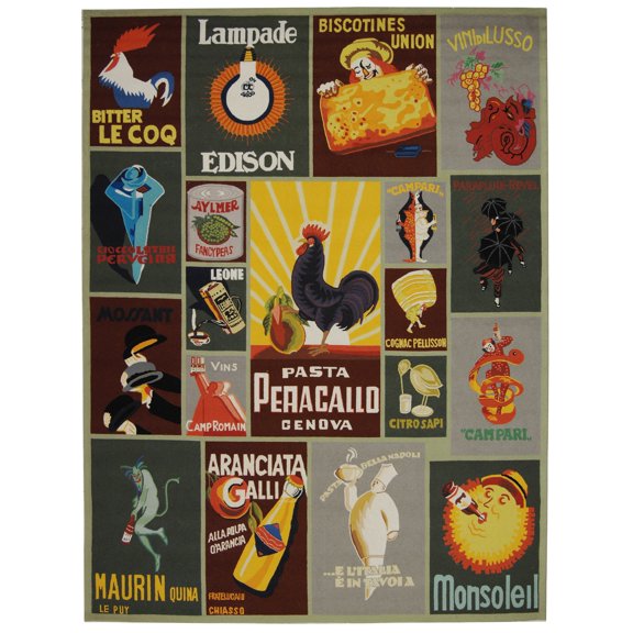 Safavieh Chelsea Vintage Geometric Area Rug, Sage, 8' x 10'