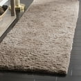 thumbnail image 3 of SAFAVIEH Sybella Solid Plush Polyester Sheep Shag Area Rug, Silver, 2' x 3', 3 of 9