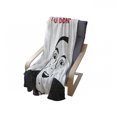 thumbnail image 4 of Groovy Soft Flannel Fleece Throw Blanket, Guy Meme Face Laughing Gestures Human Expression Humor Modern Illustration, Cozy Plush for Indoor and Outdoor Use, 70" x 90", Black and White, by Ambesonne, 4 of 6