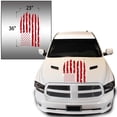 thumbnail image 2 of Distressed American USA US Flag Hood Vinyl Decal fits Most Pickup Trucks SUV Sedan Jeep EUA Flag Graphic Car Sticker (23" x 36", Red), 2 of 8