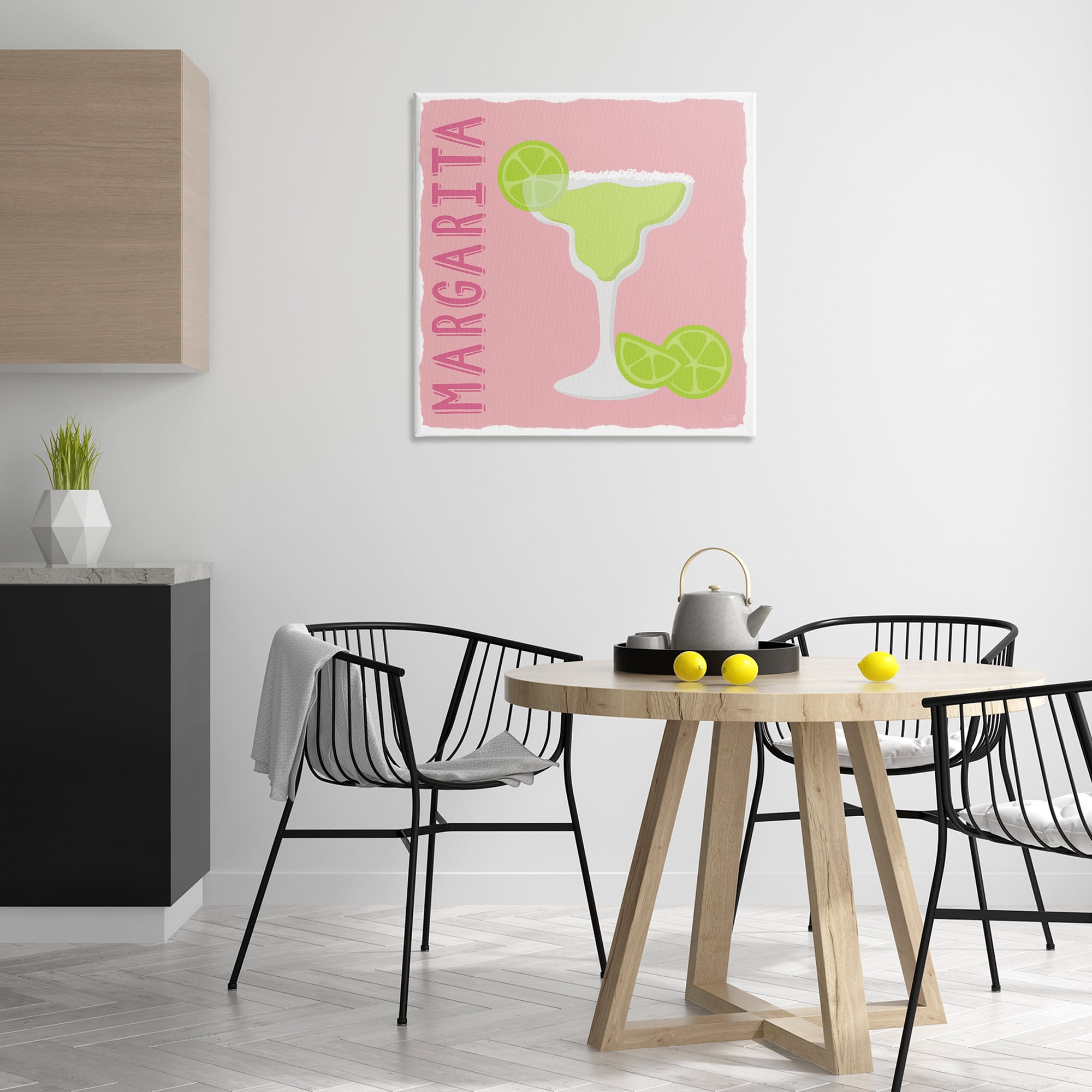 Stupell Industries Margarita Cocktail with Limes Food & Beverage Painting Wrapped Canvas Art Print Wall Art, 30 x 30