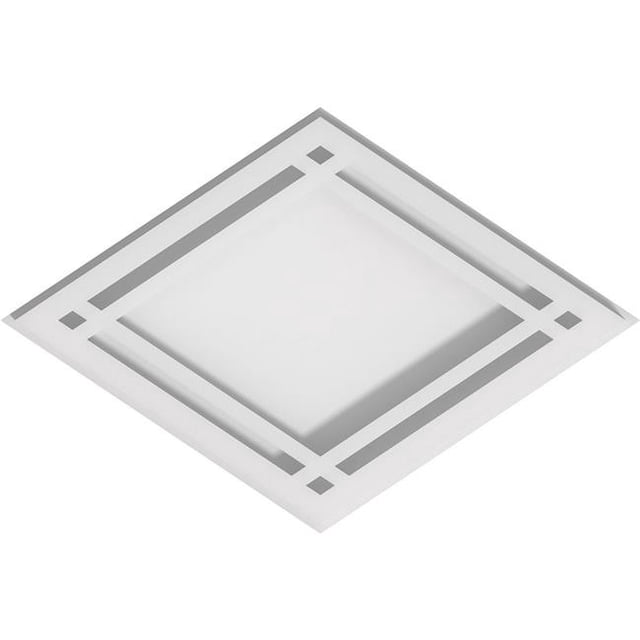 Ekena Millwork CMP10X6DD 6.62 x 10 in. Rectangle Diamond Architectural Grade PVC Contemporary Ceiling Medallion