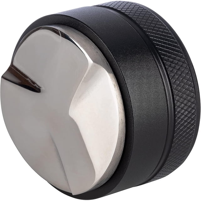 Dispensador de café Barista Edition, 53 mm, altura: 3,5 cm Herramienta de nivelación de café expreso Accesorios de barista de acero inoxidable y aluminio para portafiltros de 53 mm