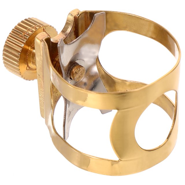CRILSTYLEO Ligadura Metálica Para Saxofón Alto Accesorio Resistente De Latón