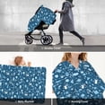 thumbnail image 6 of Car Seat Cover Baby, Octopus And Whale Baby Car Seat Cover for Baby Boys Girls Newborn , Infant Car Seat Canopy Cover Nursing Breastfeeding Cover Warm Blanket, 6 of 7