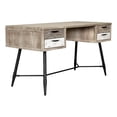 thumbnail image 1 of Armen Living Bureau Moderne en Bois à 4 Tiroirs Naturel/gris, 1 of 5