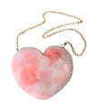 thumbnail image 3 of Bolso de Mano en Forma de Corazón para Mujer Perfecl con Cadena de Felpa, 3 of 8
