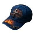 thumbnail image 2 of Gorra unisex con estampado digital para viajes al aire libre, protección solar y visera curva de poliéster., 2 of 6