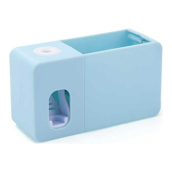 Xingzhi Automatic Toothpaste Dispenser Punch-free Wall Tooth Paste Squeezer Light Blue