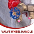 thumbnail image 3 of 4pcs Spigot Handles Outside Faucet Handles Shutoff Round Wheel Handles Replacement, 3 of 8