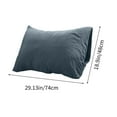 thumbnail image 3 of AuroraX Blue Pillow Cases Standard Pillowcase for Hair and Skin Zip Closure Soft Smooth Solid Improving Sleep, 3 of 6