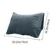 thumbnail image 3 of Funda de almohada lavada de color sólido para ropa de cama - Funda de almohada de poliéster transpirable, diseño suave sin núcleo para dormir cómodamente, 3 of 6