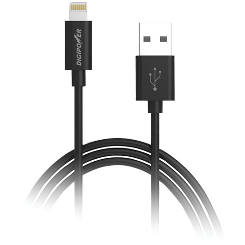 DigiPower 4ft USB Micro Flat Cable Blk DigiPower 4ft USB Micro Flat Cable Blk