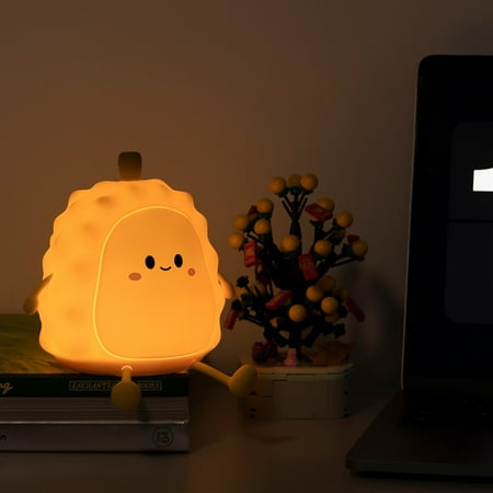 

Dreparja Holiday Deals Durian Pat Light Seven Colours Silica Gel Light Study Bedroom Bedside Night Light High Value Companion Sleep Pat Light Student Dormitory Night Light