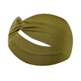 thumbnail image 2 of Headbands for Women No-Slip Stretchy Boho Hair Twist Head Bands Headwraps Short Hair Stretchy Thick Fashion Accessories, Solid Color for Mother's Day Gift Dark Green, 2 of 4