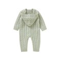 thumbnail image 3 of Sngxgn Baby Girl Cotton Bodysuit Long Sleeve Jumpsuit Outfits Clothes(Green,62), 3 of 9