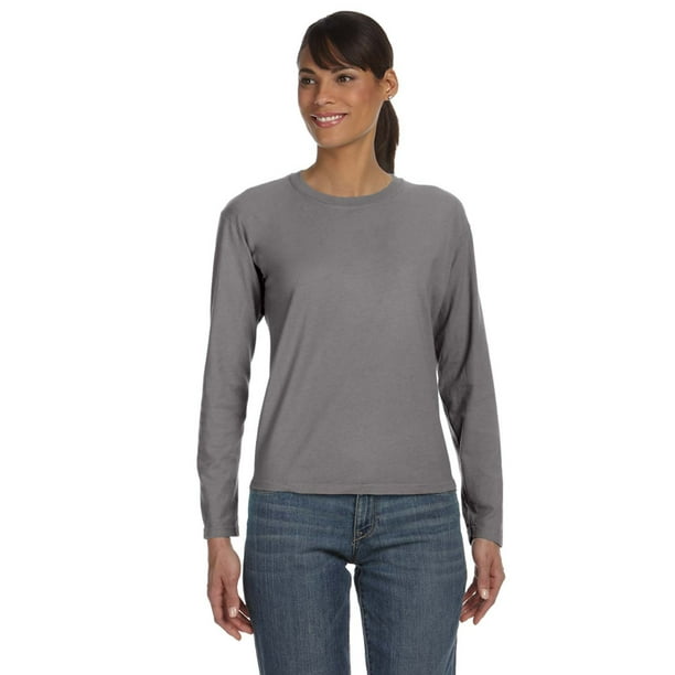 Comfort Colors Comfort Colors Ladies Midweight Rs Long Sleeve T Shirt C3014 Walmart Com Walmart Com