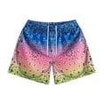 thumbnail image 2 of Athletic Shorts for Men Women 2026 Summer Casual Elastic Waist Breathable Boho Printed Beach Shorts with Pockets, 2 of 3