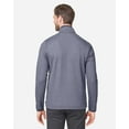 thumbnail image 3 of CORE365 CE73 Men's Venture Heathered Stripe Quarter-Zip Pullover-Classic Navy/ White-3XL, 3 of 6