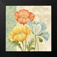 thumbnail image 2 of Gladding, Pamela 20x20 Black Modern Framed Museum Art Print Titled - Pastel Poppies Multi I, 2 of 5