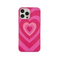 thumbnail image 1 of Estuche blando JAMW para iPhone 13 Pro Max TPU suave rosa con patrón de corazón, 1 of 5