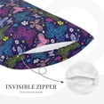 thumbnail image 3 of Lsque Colorful Butterflies Pattern Pillow Case – Soft & Cozy Throw Pillow Cover, Hypoallergenic Cushion Case for Sleeping Women with Envelope Closure-16"x24", 3 of 6