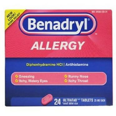 Benadryl, Allergy Relief Tablets, Count 1 - Medicine Cold/Sinus/Allergy / Grab Varieties & Flavors
