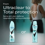 Degree UltraClear Black+White Antiperspirant Deodorant Dry Spray Anti-White Marks and Yellow Stains Pure Rain Antiperspirant for Women, 3.8 oz