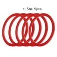 thumbnail image 1 of 5 Pcs Entretoises de Moyeu de Volant en Alliage d'Aluminium Joints de Boîtier de Pédalier 1.5mm Rouge, 1 of 5