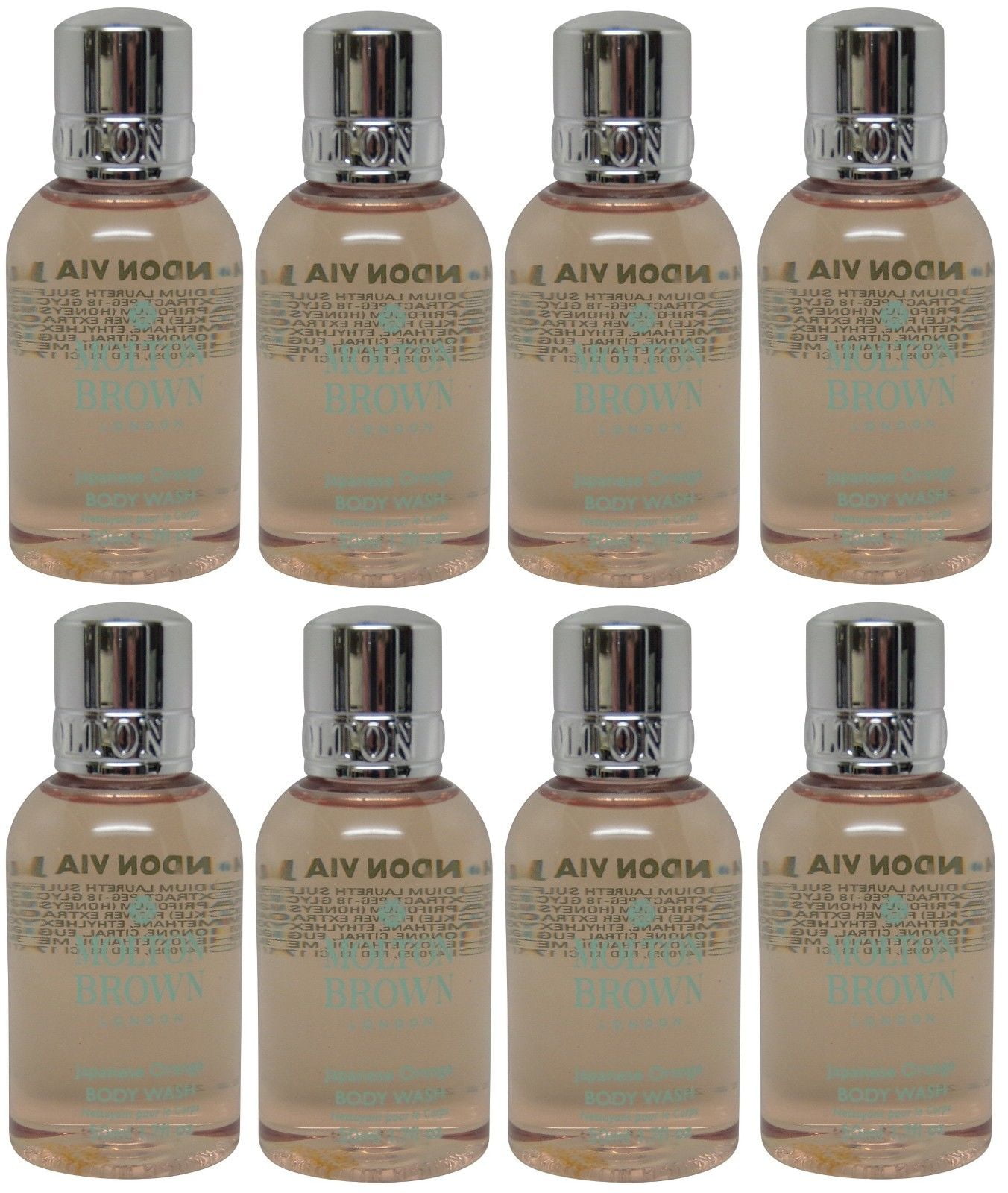 Molton Brown Japanese Orange Nourishing Body Wash Lot of 8 ea 1.7oz