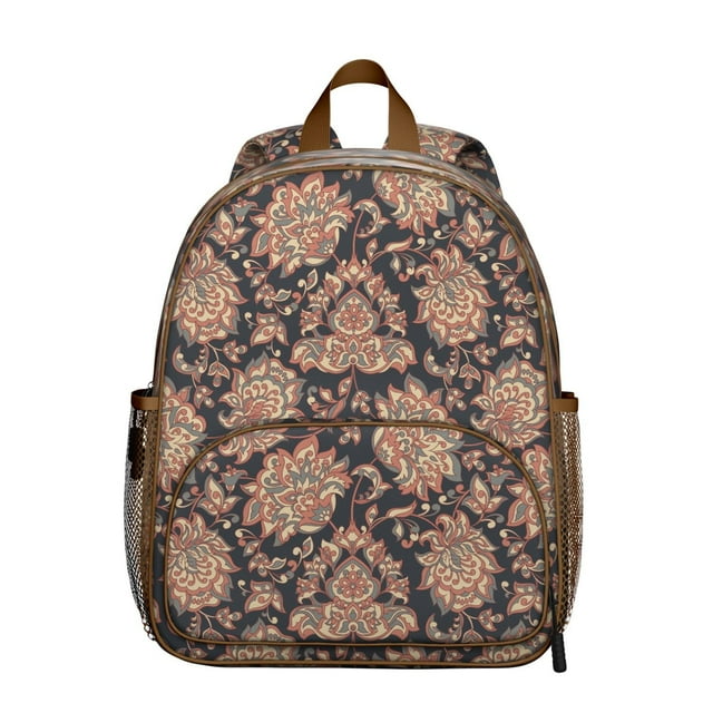Chic Paisley Pattern Backpack - Waterproof Ergonomic School Bag with Durable Reinforced Stitching